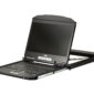 Ultra Short Depth Single Rail WideScreen LCD Console (USB, HDMI)-2