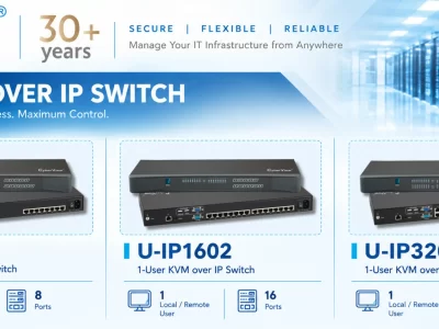 Dòng thiết bị KVM over IP Switch của hãng Austin Hughes gồm 3 model U-IP802 8 cổng, U-IP1602 16 cổng và U-IP3202 32 cổng hỗ trợ quản trị từ xa